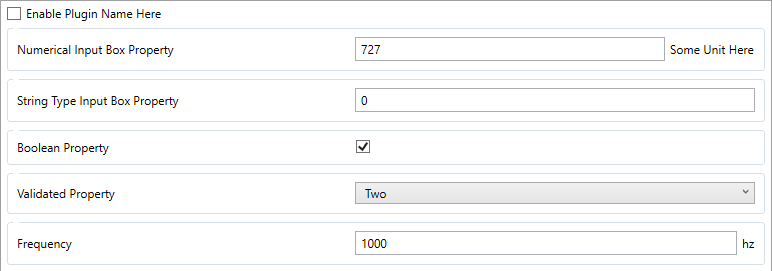 Plugin Properties