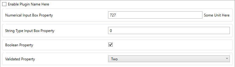Plugin Properties